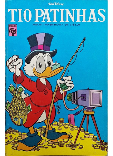 Hq Gibi Tio Patinhas N. 136 Nov 1976 Edit Abril Ótimo! (Usado)