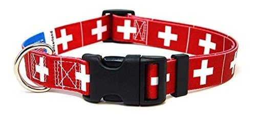 Collar De Perro Patriapet Con La Bandera De Suiza | Ideal Pa