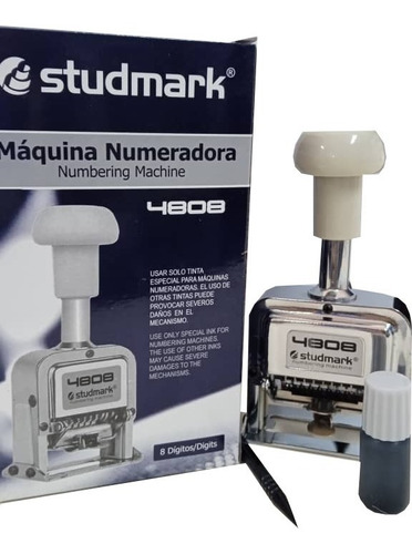 Sello Numerador Automático 8 Bandas Studmark Foliador