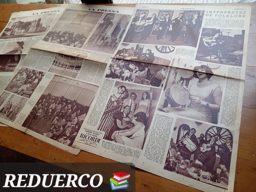 Suplemento La Prensa Año 1966 Folklore M. Saravia Congreso