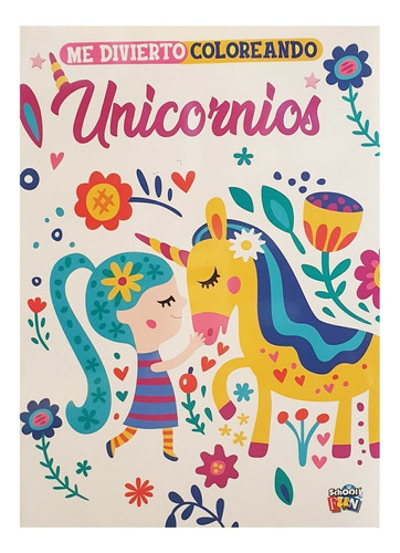 Libro Para Colorear Unicornios - Me Divierto Coloreando - Ch