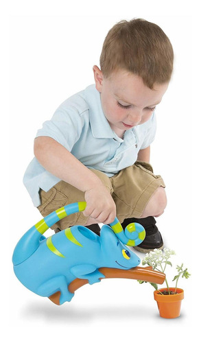 Melissa & Doug Sunny Patch Camuflaje Camaleón Regadera Con L