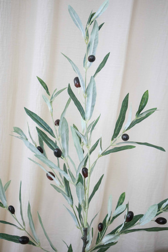 Planta Olivo Artificial 85cm C/maceta Calidad Premium