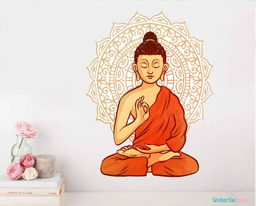 Adesivo De Parede Espaço Zen Meditação Budista