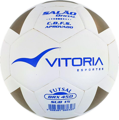 Bola Futsal Vitoria Oficial Brx 450 Sub 15 Juvenil