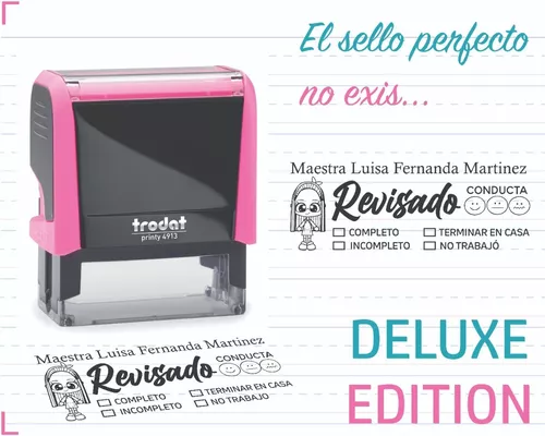 Sello Para Maestros Y Profesores 5.8 X 2.2 Cm Deluxe Edition