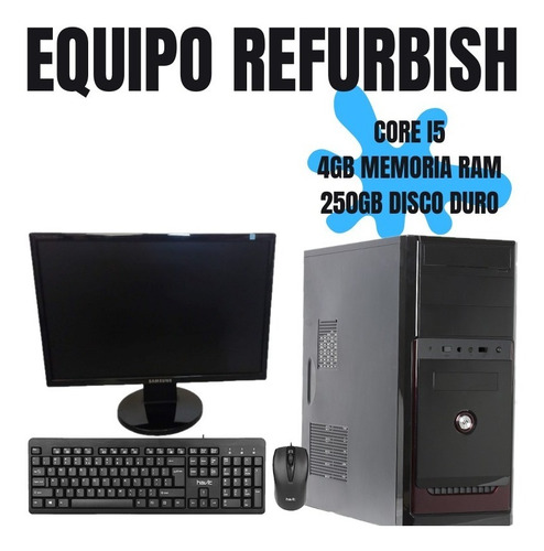 Imagen 1 de 1 de Equipo Intel Core I5 Con Monitor, Teclado, Mouse, Regulador