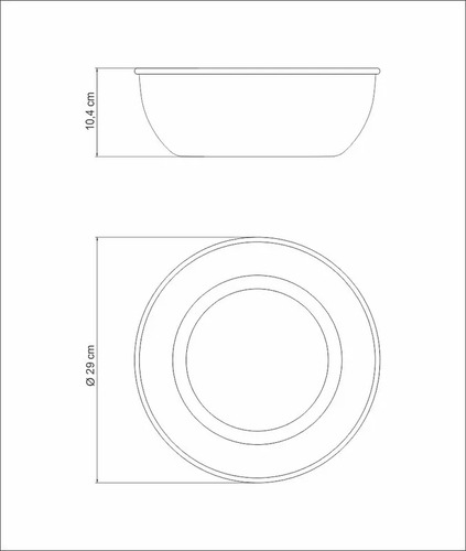 Bowl De Acero Inoxidable Tramontina 28 Cm 5 Litros Freezinox
