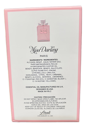 Miss Darling 100ml Eau De Parfum