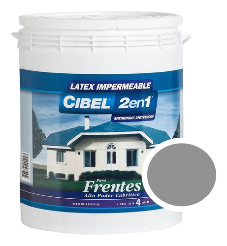 Latex Frentes Colores 2en1 Cibel Exterior Impermeable 4 Lts