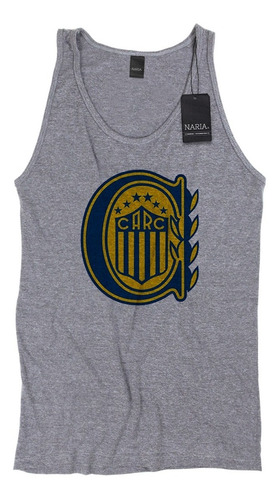 Musculosa Hombre Rosario Central Dibujo Art Logo - Dero2