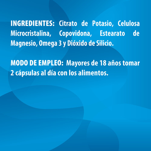 Citrato De Potasio + Omega 3 | 160 Capsulas | Maklen