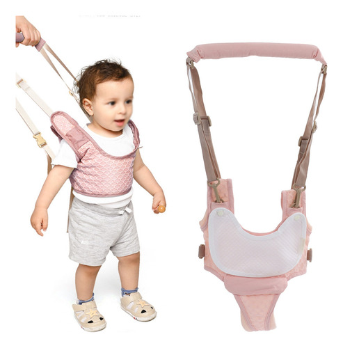 Arnés Para Bebé Aprender A Caminar Ajustable Rosa Bebé