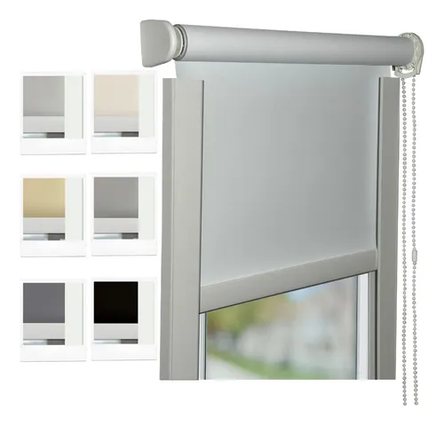 Cortina Roller Blackout 200x140 + Guías Laterales Decor City