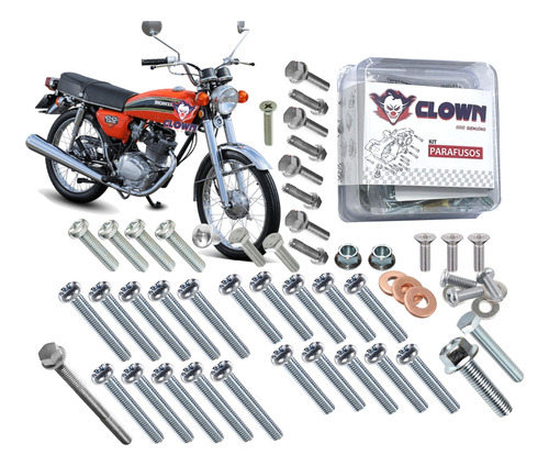 Clown Kit 53 Parafusos Motor Honda Ml Cg125 1977-88 Ohv A1z