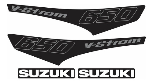 Par Adesivo Lateral Moto Suzuki V Strom 650 Xt Vstrom Vt026 