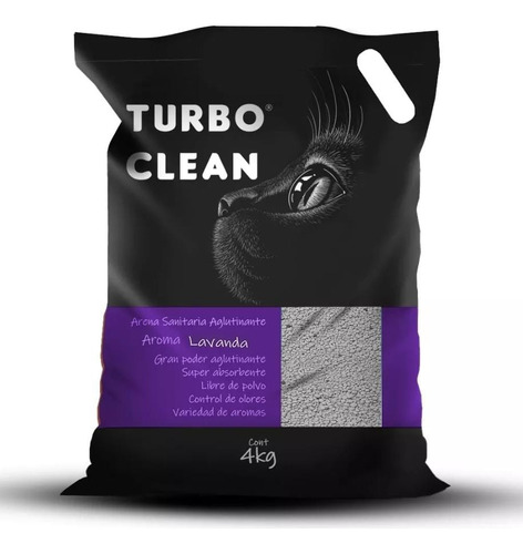 Arena Sanitaria Turbo Clean Aroma Lavanda 10kg 