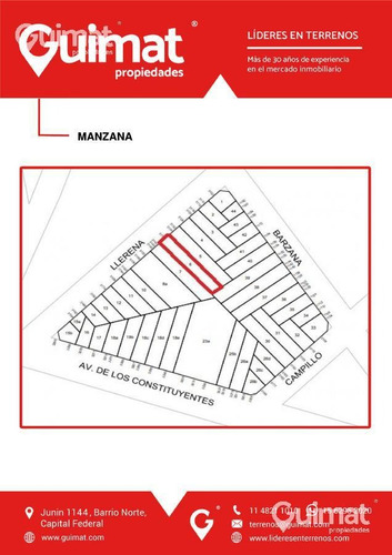 Imagen 9 de 12 de Terreno - Parque Chas - Lideres En Terrenos - Guimat Propiedades