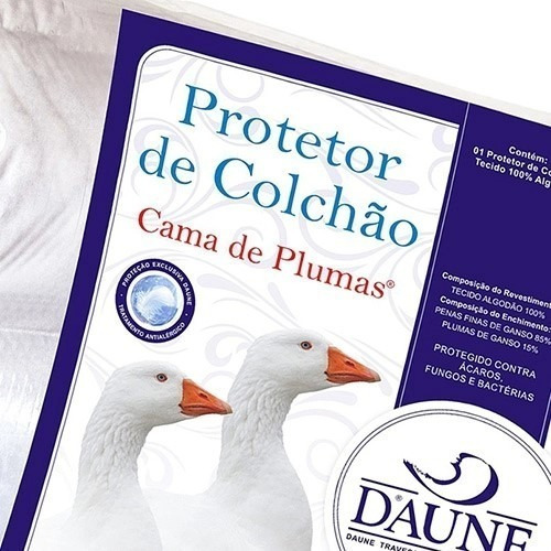 Pillow Top 15% Plumas 85% Penas De Ganso 160x200cm Daune