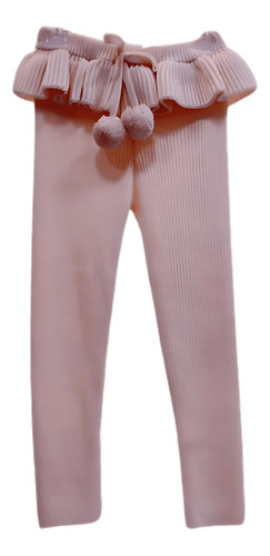 Calça Tricô Yoyo Menina Rosa