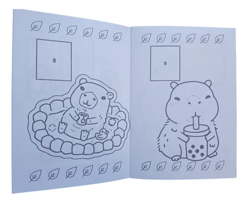 Libro Para Pintar Capibara Con Stickers