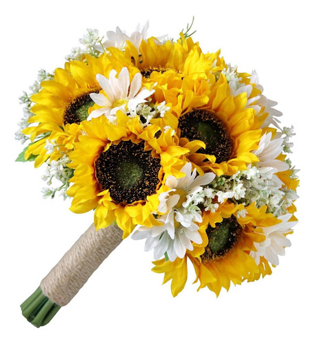 Nihay Boda Novia Mano Ramo Girasoles Margarita For Fiesta