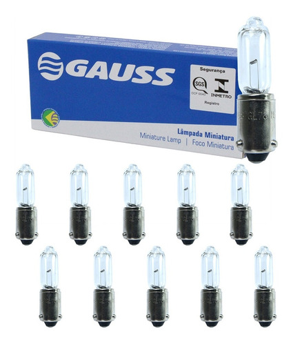 Caixa Com 10 Lâmpadas Gauss H21 12v 21w Gl76 Luz Original