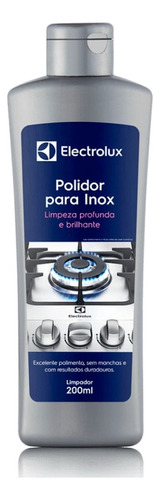 Polidor Inox Cremoso Para Fogões Geladeira Forno Coifa 200ml