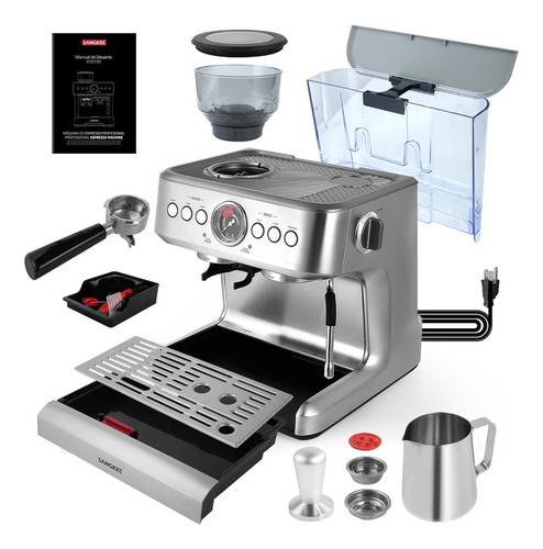 Sangkee Cafetera Espresso Y Cappuccinos Profesional 20 Bar, (Usado)