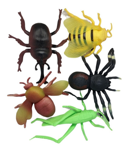 Set De 5 Insectos Surtidos Grandes Colores