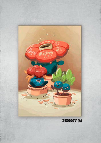 Cuadros Poster Pokemon Oddish Evolucion 40x60 (ogv 4)