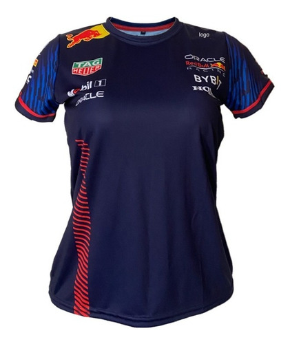 Playera F1 Red Bull 2023 Cuello Redondo, Mujer.