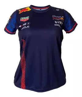 Playera F1 Red Bull 2023 Cuello Redondo, Mujer.