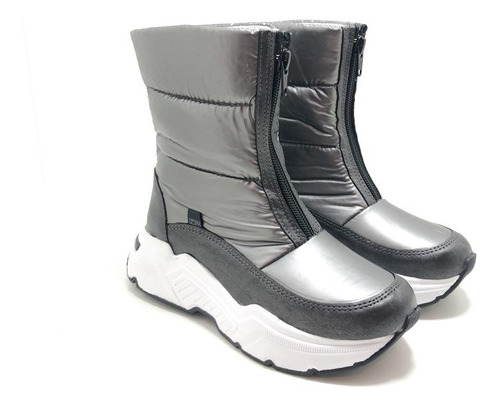 Bota Pre Ski Nenas Impermeables Moda Cierre Plumitas 61