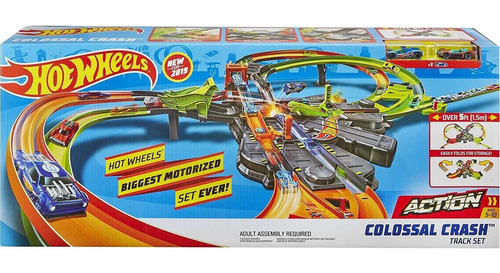 Hot Wheels Mega Choques Colossal Crash Action Pista Colosal 