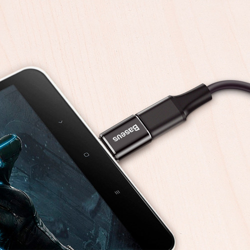 Adaptador Otg Baseus Mini Micro Hembra A Macho Tipo-c 2.4a