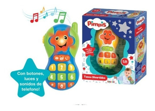 Telefono Celular Con Luz Y Sonido Didactico Bebe Pimpis Byp