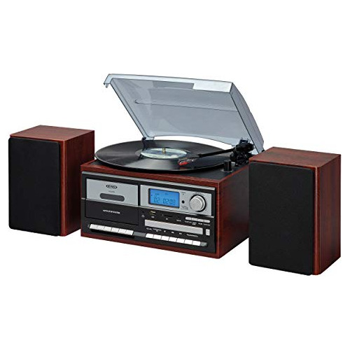 Jensen Jta-575 Sistema De Cd Mp3 Con Tocadiscos Estéreo De 3