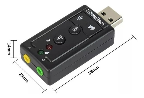 Tarjeta De Sonido 7.1 Usb Pendrive   