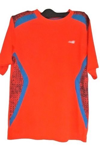 Avia Remera Deportiva Niños Unisex T.8 Naranja Fluo Imp Usa