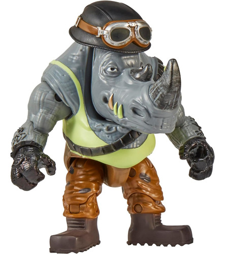 Tmnt Movie Rocksteady Vehículo Con Figura Moto Chopper