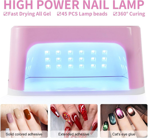 Lámpara De Uñas Uv Led Profesional 268w Secadora De Uñas