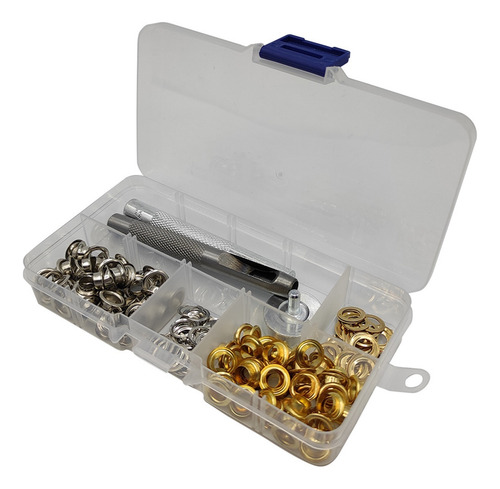 Hebilla De Remache Con Ojal De 6 Mm, 100 Unidades