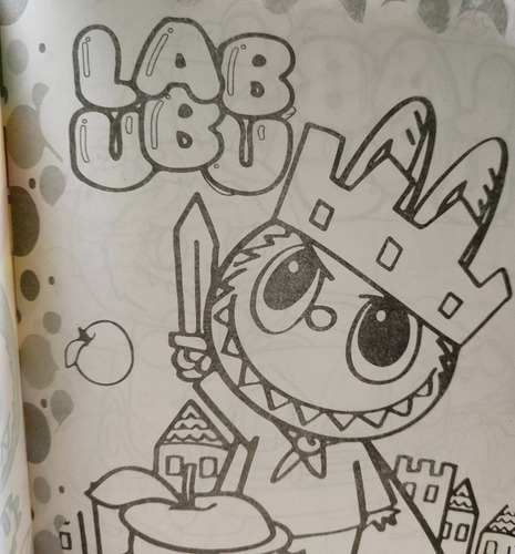 10 Libro Para Colorear Labubu + 10 Cajitas Crayones (8) :)