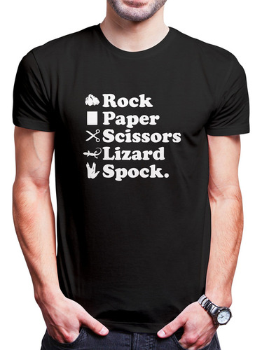 Polo Varon Rock Paper Spock (d1426 Boleto.store)