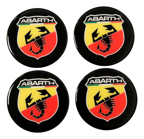 Adesivo Emblema Resinado Roda Fiat 58mm Cl30 Fk