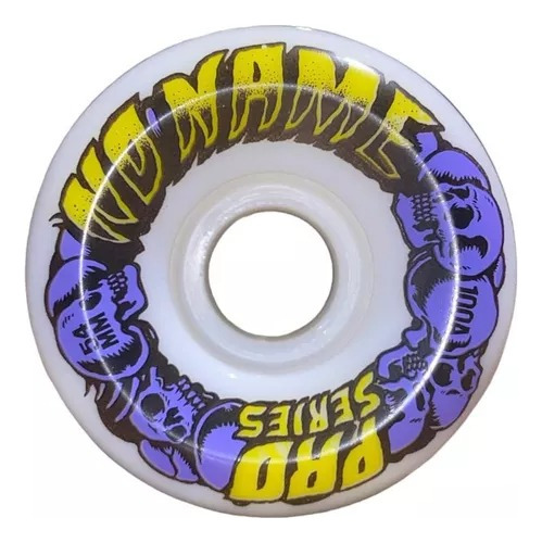 Ruedas Skate No Name 54mm ¡pro Series Anchas! Blancas 