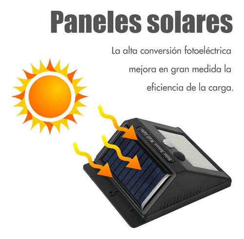 Lámpara De Luz Solar Impermeable Exterior De Pared Led 4pzs