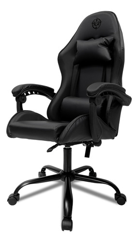 Cadeira de escritório TGT Heron TGT-HR gamer  preta com estofado de couro sintético