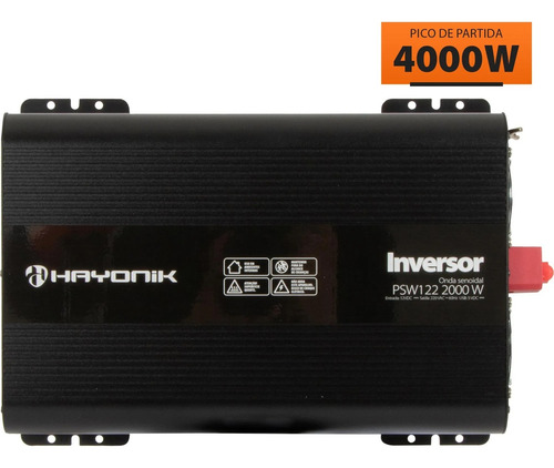 Inversor 12v/220v 2000w Pico 4000w Hayonik Senoidal Pura